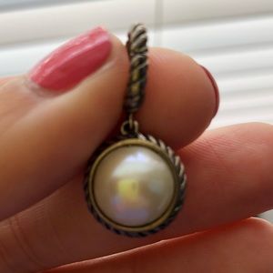 David Yurman Cable Pearl Charm Pendant
